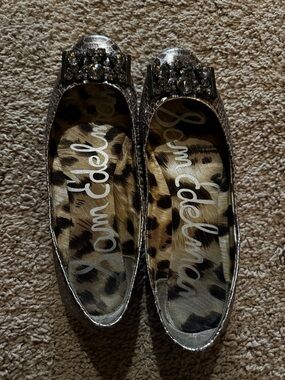 Sam Edelman Caper snake-embellished ballet flats featuring a jewel-covered toe 9